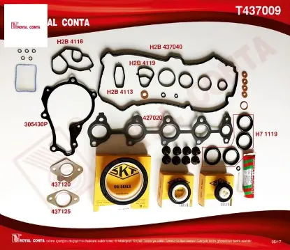Motor takım conta skt keçeli/sub.lastikli/skc siz fıesta 02 08 fusıon 02 08 1.4 tdcı 206- 307 c3-c2- royal conta 2s6q6008/ 0197.Av resmi