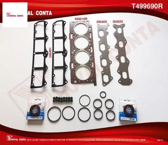 Motor takım contası reınz keçe sub.las doblo-palıo-albea 1.6 01 182.B6.000/mt.no:505169 a kadar royal conta 71718142 resmi