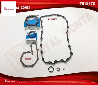 Alt takım conta reınz keçeli lgn ı-ıı 2.0 16v f4r royal conta 7701471360 resmi