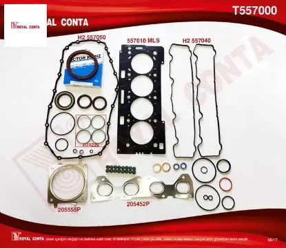Motor takım conta reınz keçeli s.lastikli 206-207-307-308 1.6 16v tu5jp4 royal conta  resmi