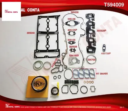 Motor takım conta keçeli s.lastik-skc siz doblo-punto-500 1.3mtj 10 199.A3/a9/b1/b4-223.A9 Royal conta 71753908/ 71753766/ 6606041/ 93195356 resmi