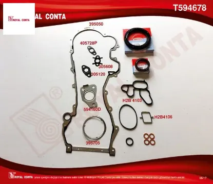 Alt takım contası corteco keçeli doblo-punto-500 1.3mtj 10> 199.A3/a9/b1/b4-223.A9 Royal conta 71753763/ 6606040 resmi