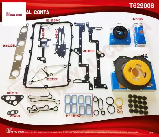 Motor takım conta reınz keç. Subp.lastik skc siz transıt v348 11 14 v363 14 ranger 12 2.2tdcı 155ps royal conta bk3q6008aat/ t229389 resmi