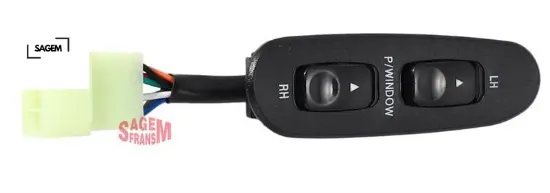 Cam açma düğmesi ön solçiftli h100 sagem 9369143600 resmi