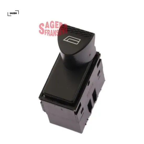 Cam açma düğmesi palıo - albea tekli siyah sagem 98809718 resmi