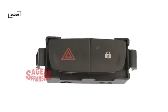 Dörtlü flaşör kapı kilit düğmesi trafıc ııı sagem 252100622r resmi