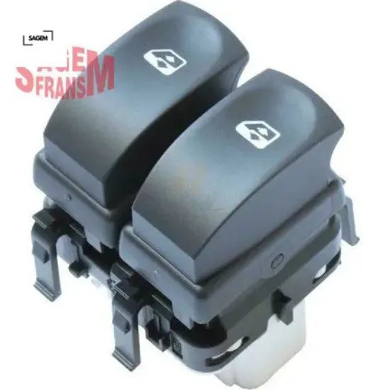 Cam açma/kapama anahtarı çiftli ön sol clıo ııı 05 modus 04 10 fişli sagem 8200214943 resmi