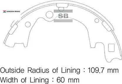 Arka kampana pabuç balata h-1 2.5l d4cb libero kamyonet 01- sangsın 5830547a00 resmi