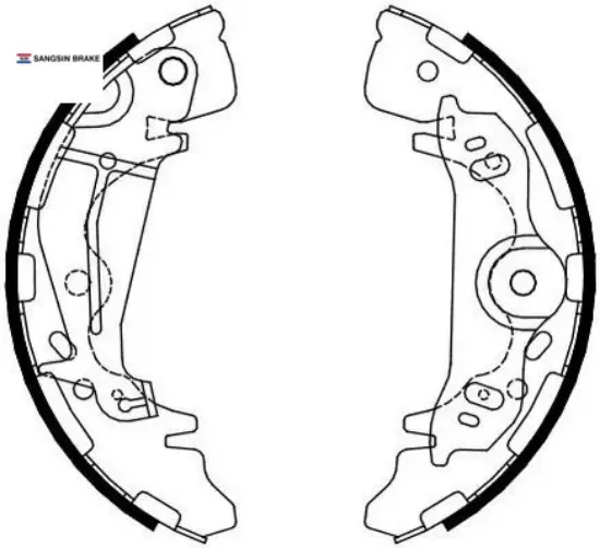 Arka kampana pabuç balata hyundaı starex 2.5l d4bh tc. Tcı panelvan 03-08 sangsın 583054aa30/ 583054ha00/ 583054aa20 resmi