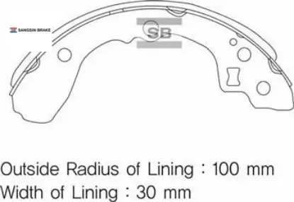 Arka kampana pabuç balata rıo 1.5l a5d dohc yumurta kasa 00-05 / 1.3l a3e sohc yumurta kasa 00-05 sangsın ok30a2628z/ 58315fda00 resmi