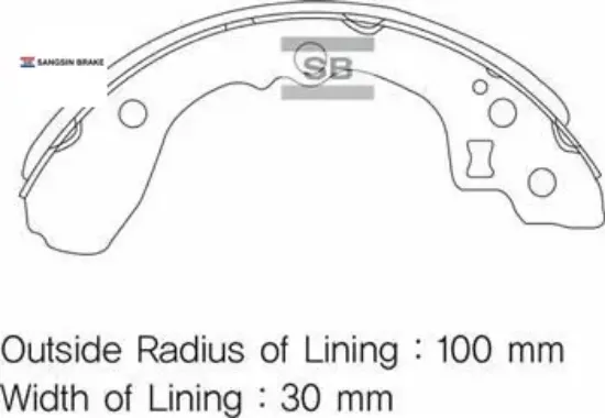 Arka kampana pabuç balata rıo 1.5l a5d dohc yumurta kasa 00-05 / 1.3l a3e sohc yumurta kasa 00-05 sangsın ok30a2628z/ 58315fda00 resmi