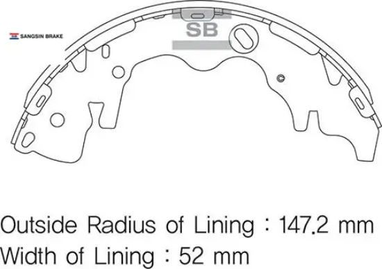 Arka kampana pabuç balata starex 2.5l d4bh tc. Tcı panelvan 03-08 / h-1 2.5l d4cb 08- sangsın 583054aa30/ 583054ha00/ 583054aa20 resmi