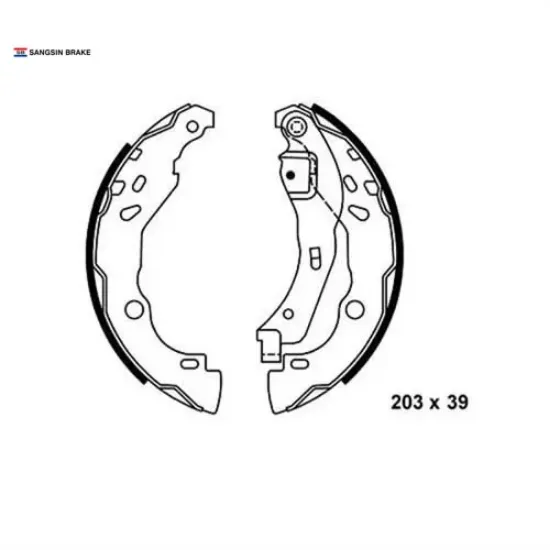 Arka kampana pabuç balata logan 1.5l dcı 04-12 / clıo ııı 1.5l dcı 12- sangsın 7701207178/ 7701206429/ 4241.P1 resmi