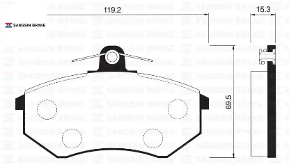 Ön fren balata ince golf ıı ııı / polo classıc 95- / passat 88-97 / caddy 95-04 / cordoba / ıbıza gd sangsın 357698151a/ 357698151d/ wva20669 resmi
