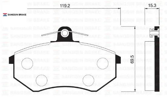 Ön fren balata ince golf ıı ııı / polo classıc 95- / passat 88-97 / caddy 95-04 / cordoba / ıbıza gd sangsın 357698151a/ 357698151d/ wva20669 resmi
