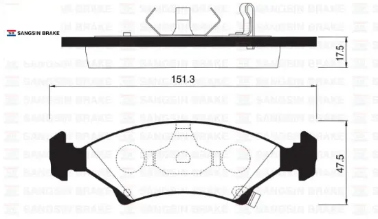 Ön balata sephıa 1.5ı 16v-1.8ı 16v 96-98 gdb3224-gdb3096 sangsın ok2y33323z/ wva23384/ wva23385 resmi