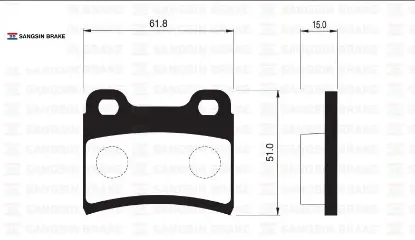 Arka balatası escort 90-98 sephıa 1.5 96-98 1.8 97-98 gdb1124 sangsın 91ab2m008bc/ 0k20h3323z/ wva21832 resmi