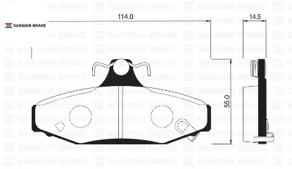 Ön balata a6 2.7t quattro 97-05 arka balata disk musso 95 korando 02 sangsın 4841305000/ 48413050a0/ wva23242 resmi