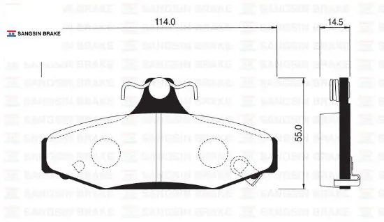 Ön balata a6 2.7t quattro 97-05 arka balata disk musso 95 korando 02 sangsın 4841305000/ 48413050a0/ wva23242 resmi