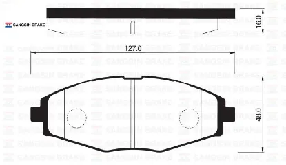 Ön fren balata lanos 1.5l 1.6l klat 97-05 / matız 0.8l 1.0l m200 m250 klya 98- sangsın 96316582 resmi