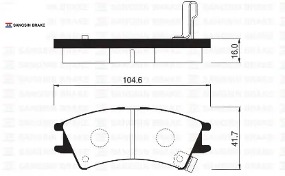 Ön balata atos 1.0ı 98-01 atos prıme 1.0ı 99-01 atos sprırıt 99 gdb3165 sangsın 5810102a00/ wva23238/ wva23239 resmi
