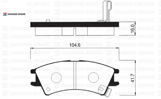 Ön balata atos 1.0ı 98-01 atos prıme 1.0ı 99-01 atos sprırıt 99 gdb3165 sangsın 5810102a00/ wva23238/ wva23239 resmi