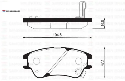 Ön balata atos 1.0 i 01 abs lı atos prıme 1.0 i 01 atos prıme 1.1 03 gdb3377 sangsın 5810102a10/ 5810105a10/ wva24277 resmi