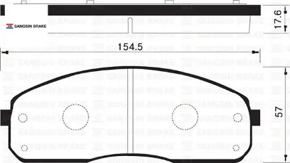 Ön fren balata pregıo 2.7l j2 99- / carnıval 2.9l 00-05 sangsın 581014ea00/ 0k56a3323z/ 0k72g3328z resmi