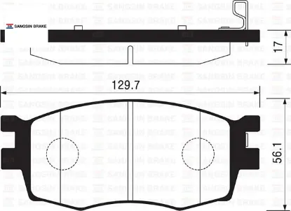 Ön fren balata hyundaı accent era 1.4l 1.6l benzinli 06-10 1.5l crdi dizel 06- / i20 1.4l d4fc crdi sangsın 581011ge00/ 581011ja10/ 581011ga00 resmi
