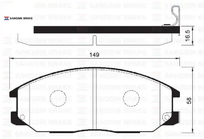 Ön fren balata actyon. Kyron 2.0l xdi 4x4 06- / rexton 2.7l xdi 4x4 04- sangsın 581013aa20/ 581013aa10/ wva23569 resmi