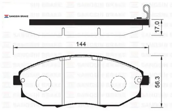 Ön fren balata chevrolet epıca 2.0l 2.5l 06- sangsın 96475027/ 96952179/ wva24864 resmi