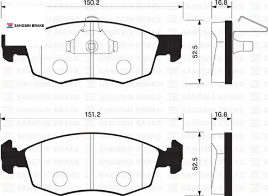Ön fren balata fıat palıo weekend 96- / albea 01- / doblo 00- sangsın 9949125/ 77362180/ wva20907 resmi