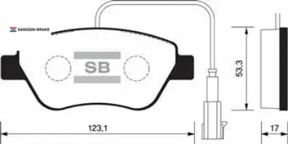 Ön fren balata fişli doblo. Albea. Lınea. Stılo. Fıorıno 1.3l jtd multijet / bıpper. Nemo 1.4l hdı 0 sangsın 425406/ 77365651/ 77362091 resmi