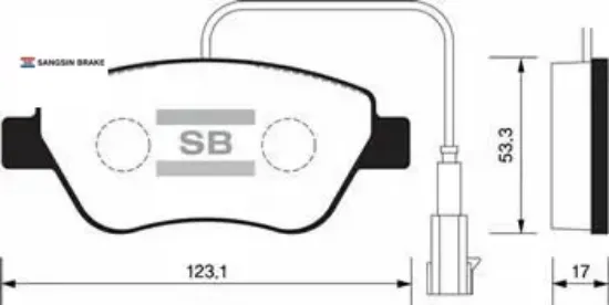 Ön fren balata fişli doblo. Albea. Lınea. Stılo. Fıorıno 1.3l jtd multijet / bıpper. Nemo 1.4l hdı 0 sangsın 425406/ 77365651/ 77362091 resmi