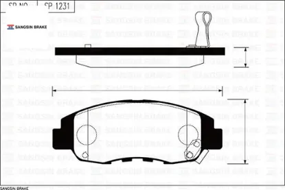 X ön balata accord 2.0 16v. 2.0ı 16v gdb894 sangsın 45022sm4a00/ wva21497 resmi