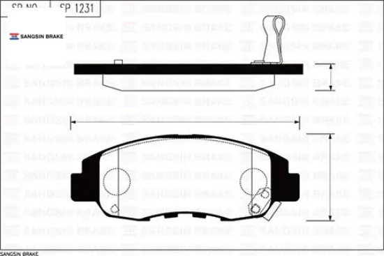 X ön balata accord 2.0 16v. 2.0ı 16v gdb894 sangsın 45022sm4a00/ wva21497 resmi