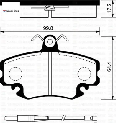 Ön balata fişli r9-r19-r21-clıo ı-ıı-megane ı-twıngo-logan-sandero-solenza sangsın 7711130071/ 7701204833/ wva21404 resmi