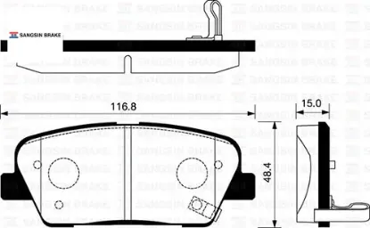 Arka balata disk santafe-genesıs 06 /sorento 09 sangsın 583023ma00/ 583023ma01/ 48413380a0 resmi