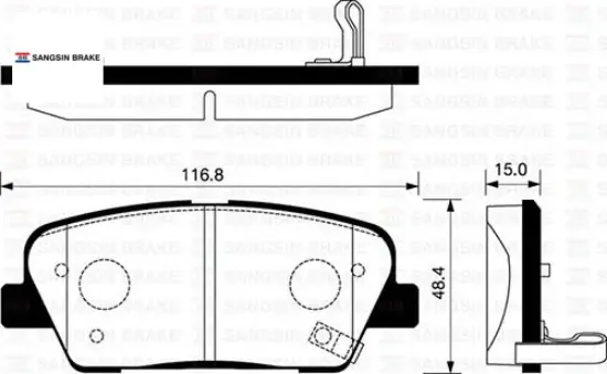 Arka balata disk santafe-genesıs 06 /sorento 09 sangsın 583023ma00/ 583023ma01/ 48413380a0 resmi