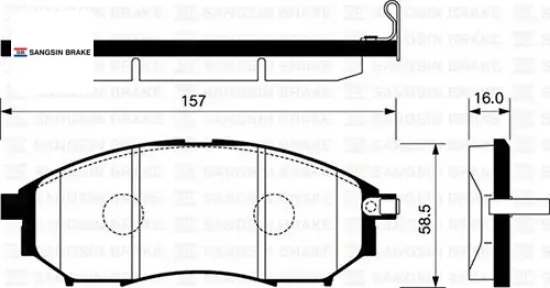 Fren balatası ön koleos 08  navara 2.5l yd25ddti d40 4x2 4x4 10- / pathfınder 2.5l yd25ddti dci r51 sangsın 410603072r/ 41060cc090/ d1060ej20a resmi