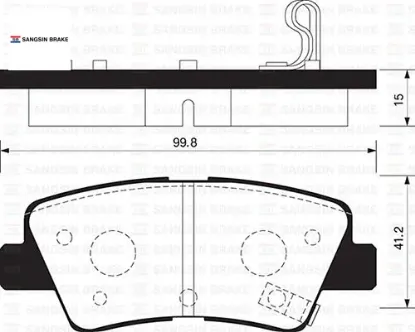 Arka fren balata accent blue 1.4l 1.6l benzinli 10- 1.6l crdi dizel 10- / elantra 1.6l d4fb 11- / rı sangsın 583021ra30/ 583023xa30/ 583021wa35 resmi