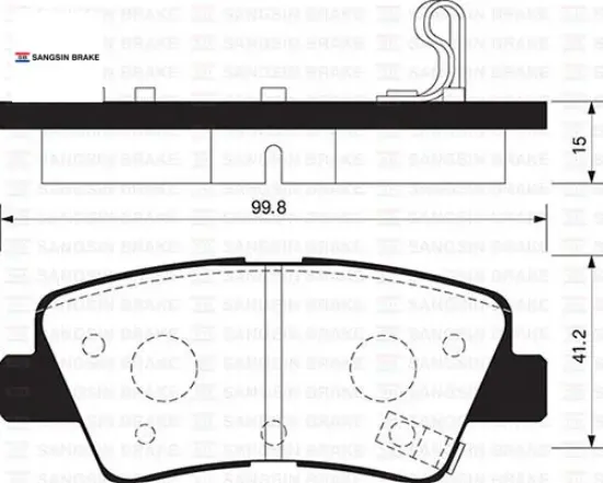 Arka fren balata accent blue 1.4l 1.6l benzinli 10- 1.6l crdi dizel 10- / elantra 1.6l d4fb 11- / rı sangsın 583021ra30/ 583023xa30/ 583021wa35 resmi