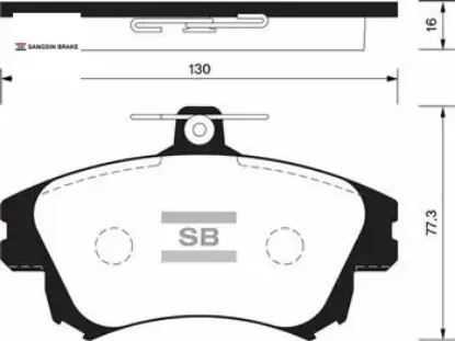 Ön balata carısma 1995-2006 colt 1.5 2004-2012 s40 1.6-1.8-1.9-2.0-2.0t 1995-2004 sangsın 30630612/ 30850976/ 30769199 resmi