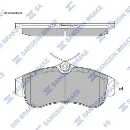 Ön balata prımera p10 2.0 91-96 prımera p11 1.6-2.0 96-01 almera 1.5-1.8-2.0 gt 00 gdb3271 sangsın 410602f026/ 410605m325/ wva21546 resmi