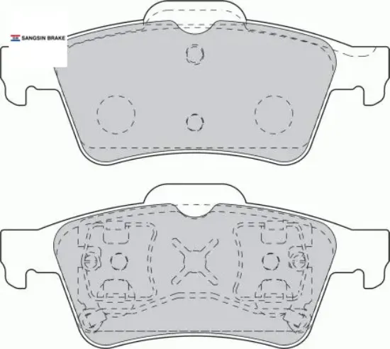 Arka fren balata focus ıı 05- / connect 06- / c-max 06- /  prımera p12 02- / laguna ıı 01- / megane sangsın 7701206609/ 1605196/ 2t142m008a1a resmi