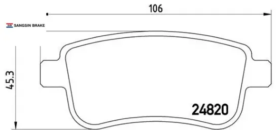 Arka fren balatası fluence 09 megane ııı 09 megane ıv 15 scenıc ııı 09 clıo v 19 captur ıı 20 1.0 tc sangsın 440603558r/ 440604694r/ 440601416r resmi
