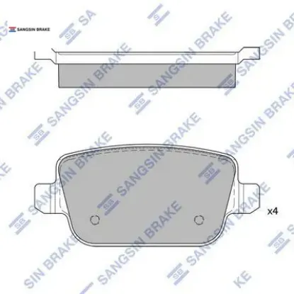 Arka fren balata freelander 06- / mondeo ıv 07- / focus ıı. Galaxy ıı. S-max / vol vo s80 10- . Xc70 sangsın 1477803/ 1459408/ 1439867 resmi