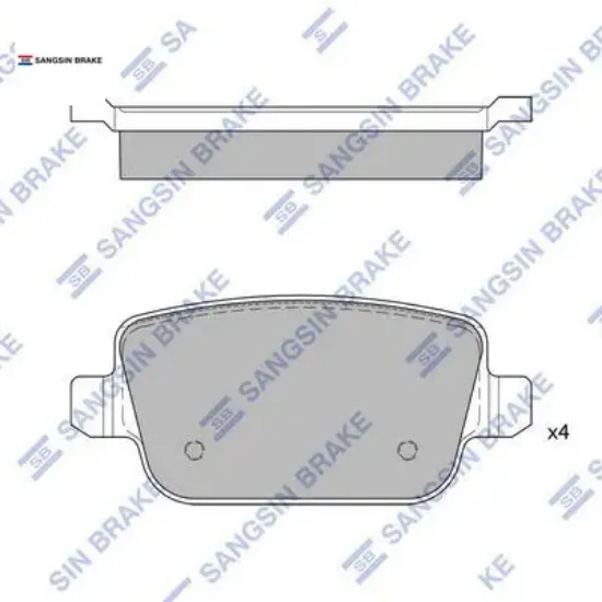 Arka fren balata freelander 06- / mondeo ıv 07- / focus ıı. Galaxy ıı. S-max / vol vo s80 10- . Xc70 sangsın 1477803/ 1459408/ 1439867 resmi