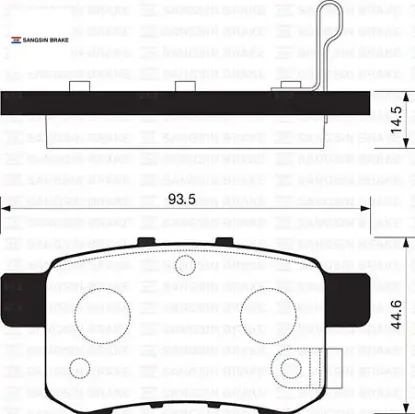 Arka fren balata accord 2.0l r20a3 cu1 08- sangsın 43022tl1g00/ 43022tl1g01/ 43022ta0a00 resmi