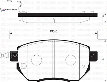 Ön fren balata  murano 3.5l vq35 z50 03-08 / fx35 fx45 02- sangsın 41060cg00j/ 41060cg091/ wva23834 resmi